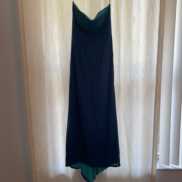 Je Matadi strapless blue gown with beading - Picture 1 of 4